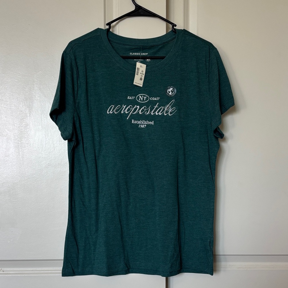 Aeropostale Green Graphic Tee